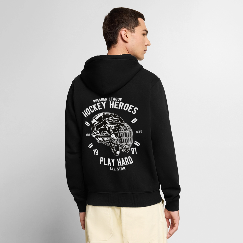 Hockey Heroes Men's Premium Hooded Jacket - black