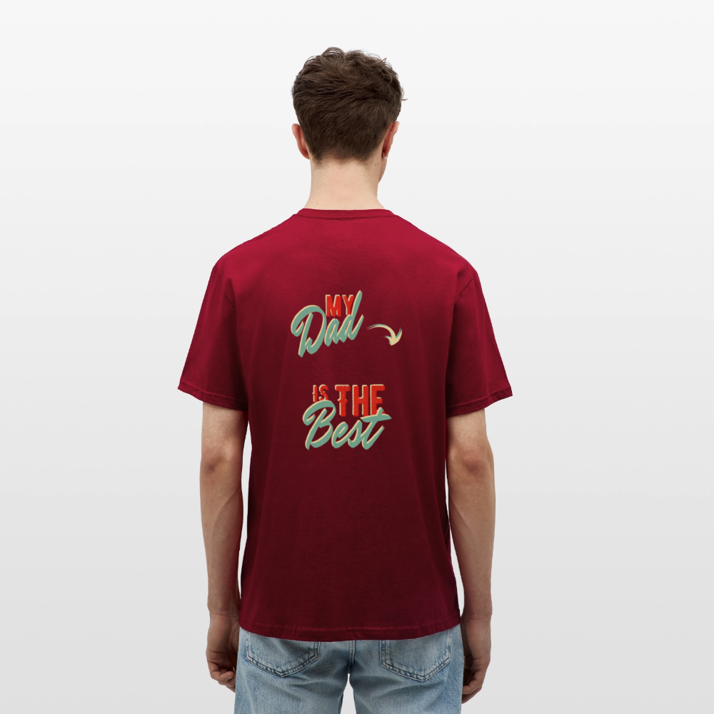 my dad is the best Men's T-Shirt - brick red