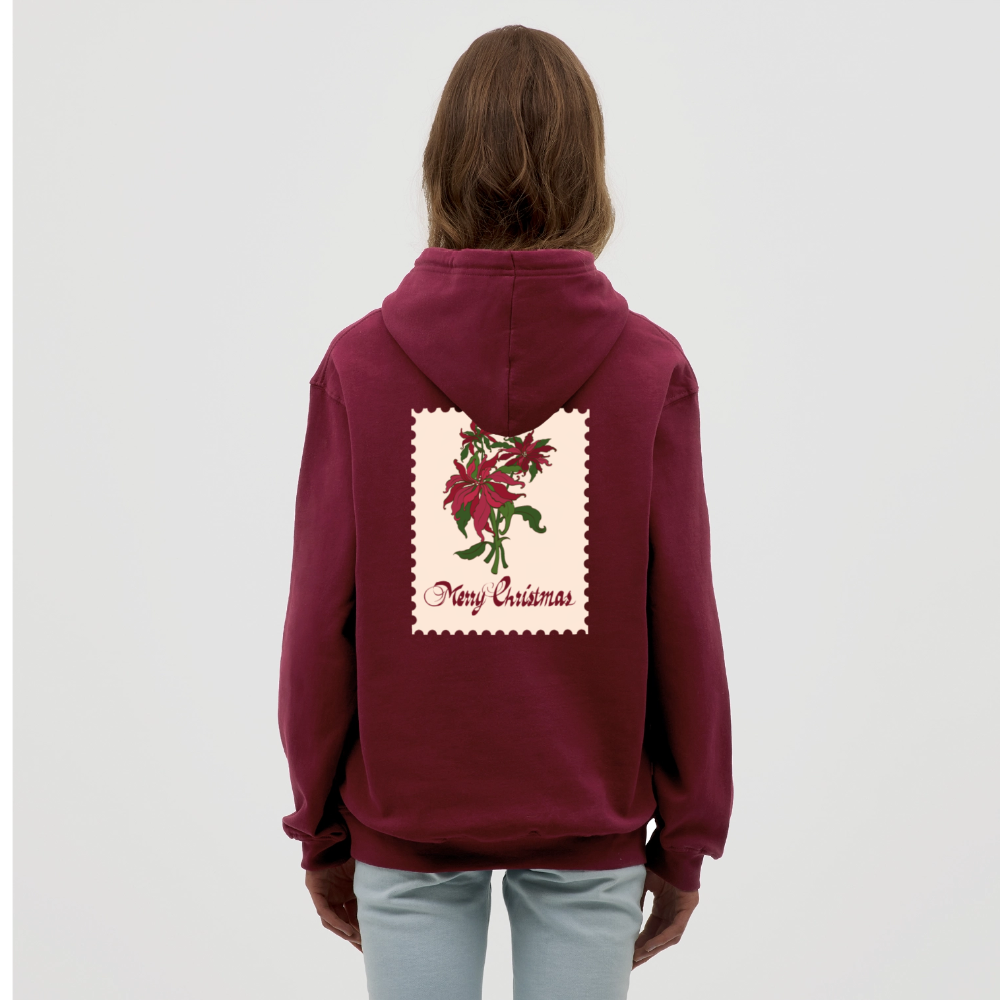 Merry Christmas Unisex Hoodie - bordeaux