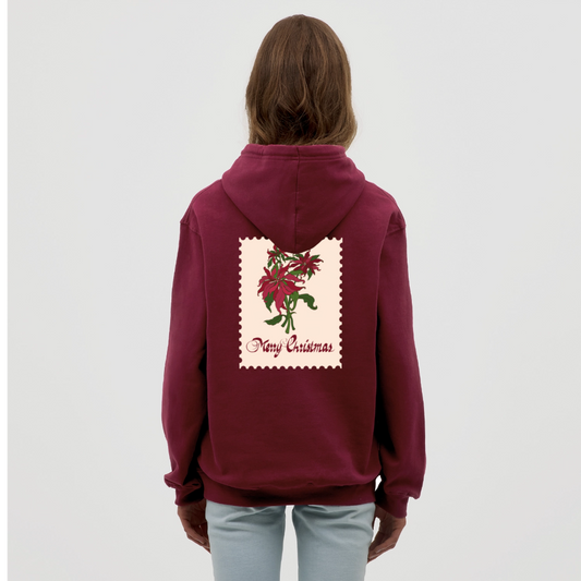 Merry Christmas Unisex Hoodie - bordeaux