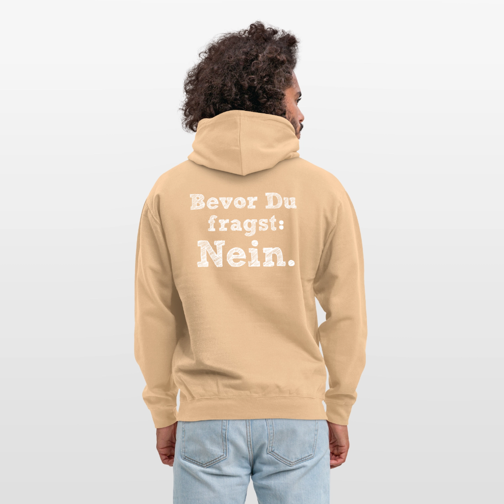 Before you ask Unisex Hoodie - peach