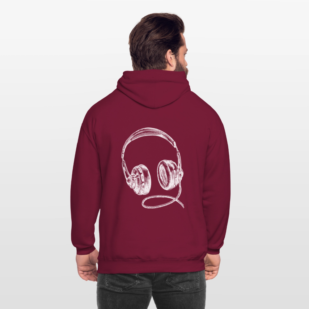 Headphones Unisex Hoodie - bordeaux