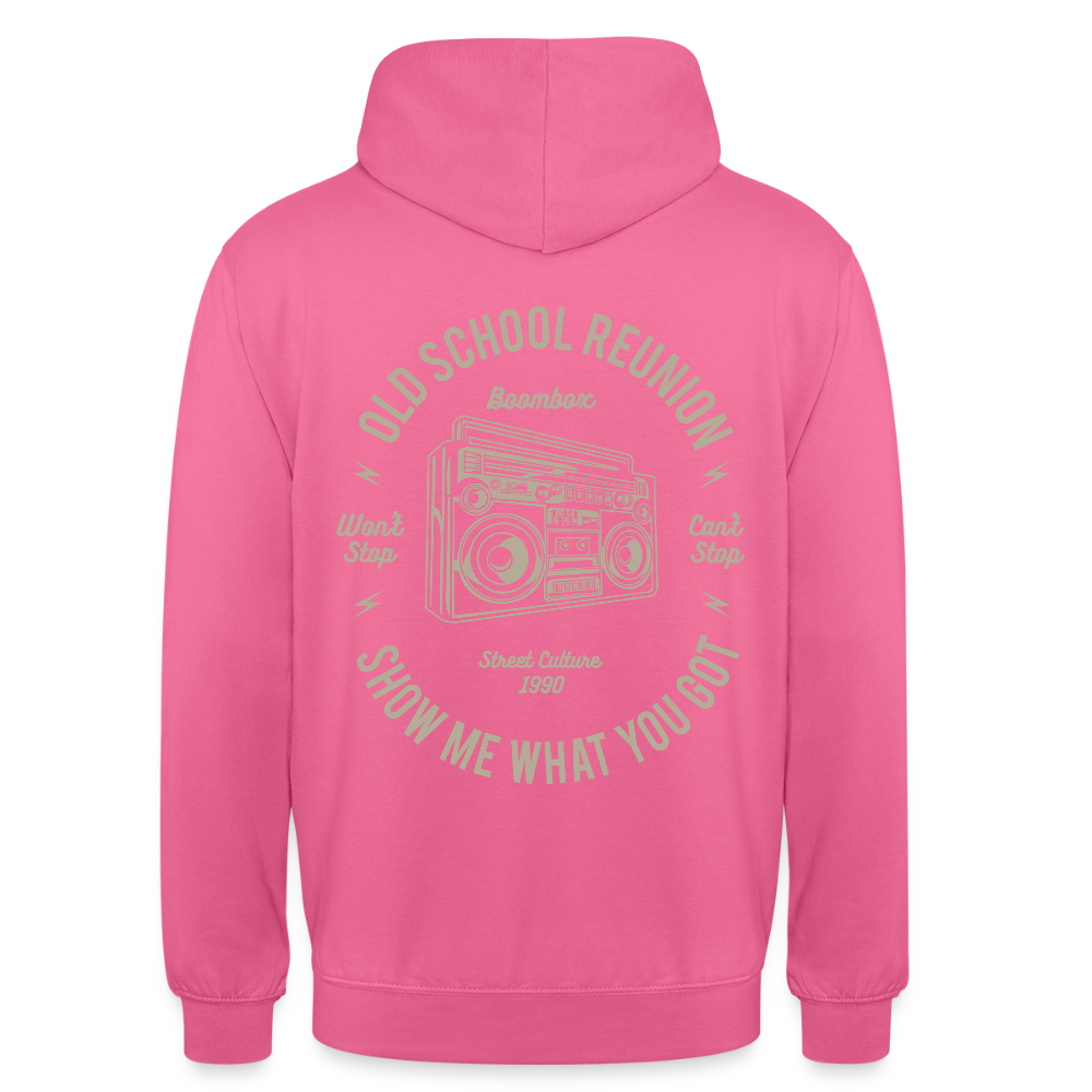 Old school reunion Unisex Hoodie - pink