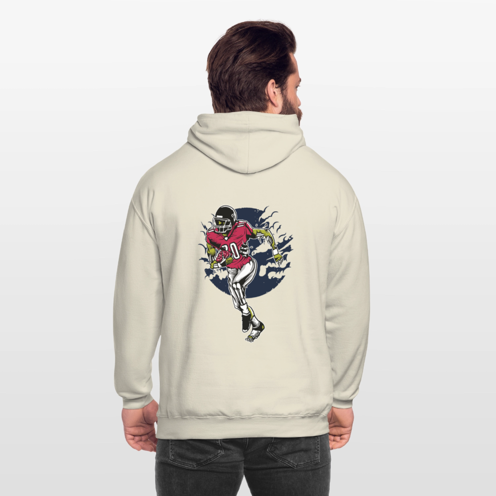 Zombie footballer Unisex Hoodie - vanilla