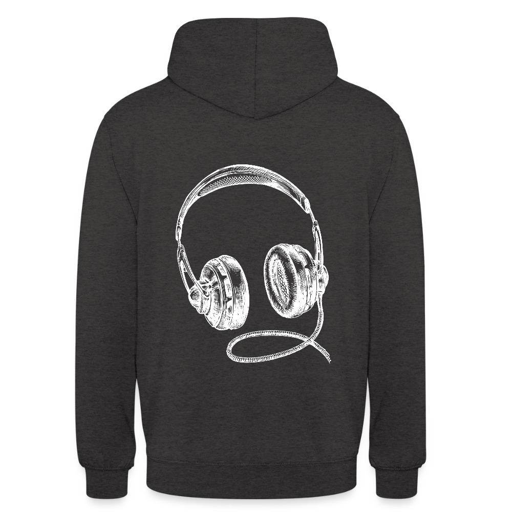 Headphones Unisex Hoodie - charcoal grey