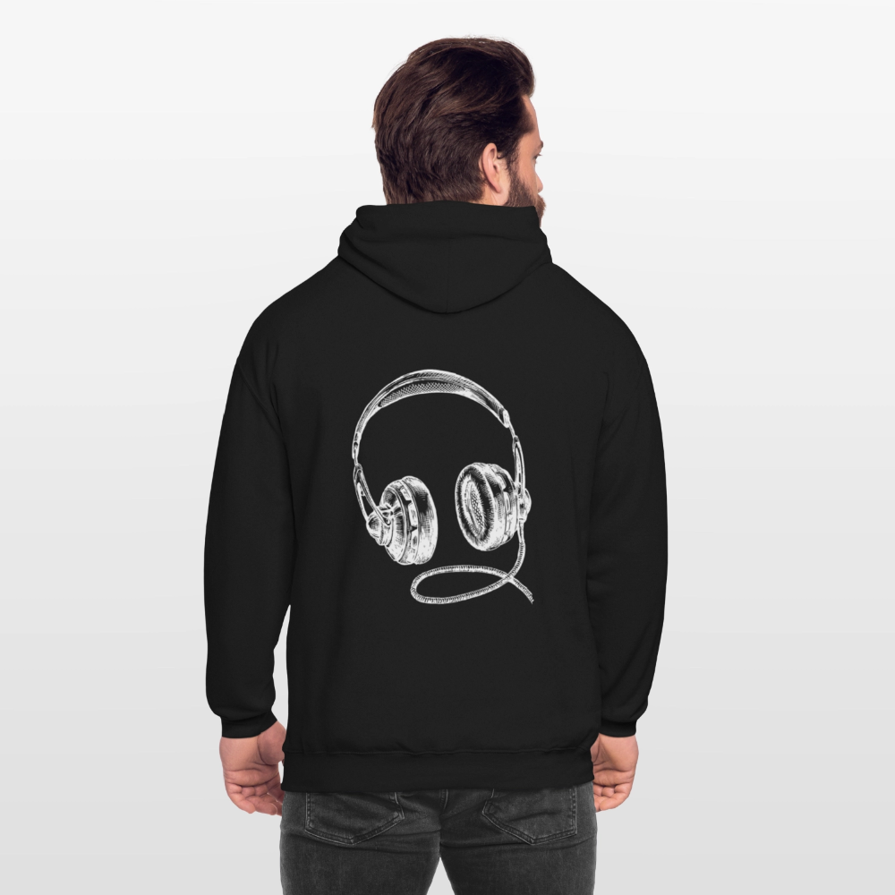 Headphones Unisex Hoodie - black