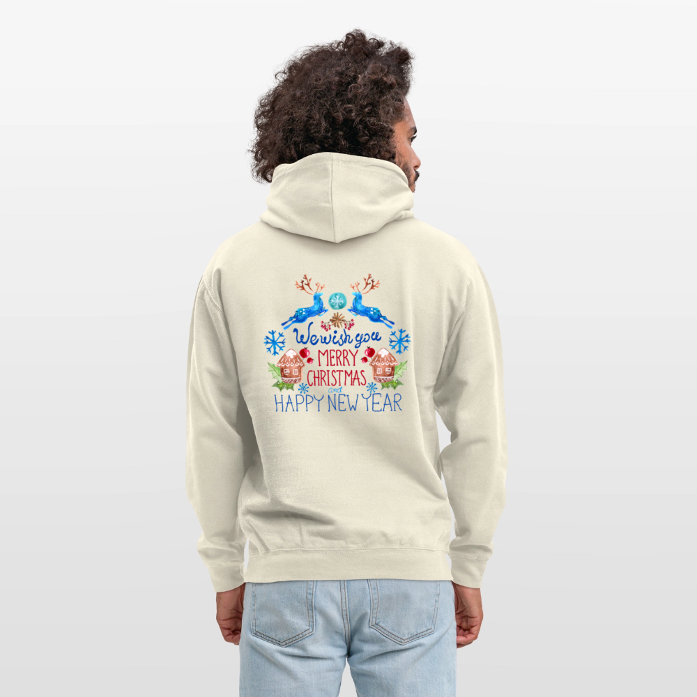 Merry christmas and happy new year Unisex Hoodie - vanilla