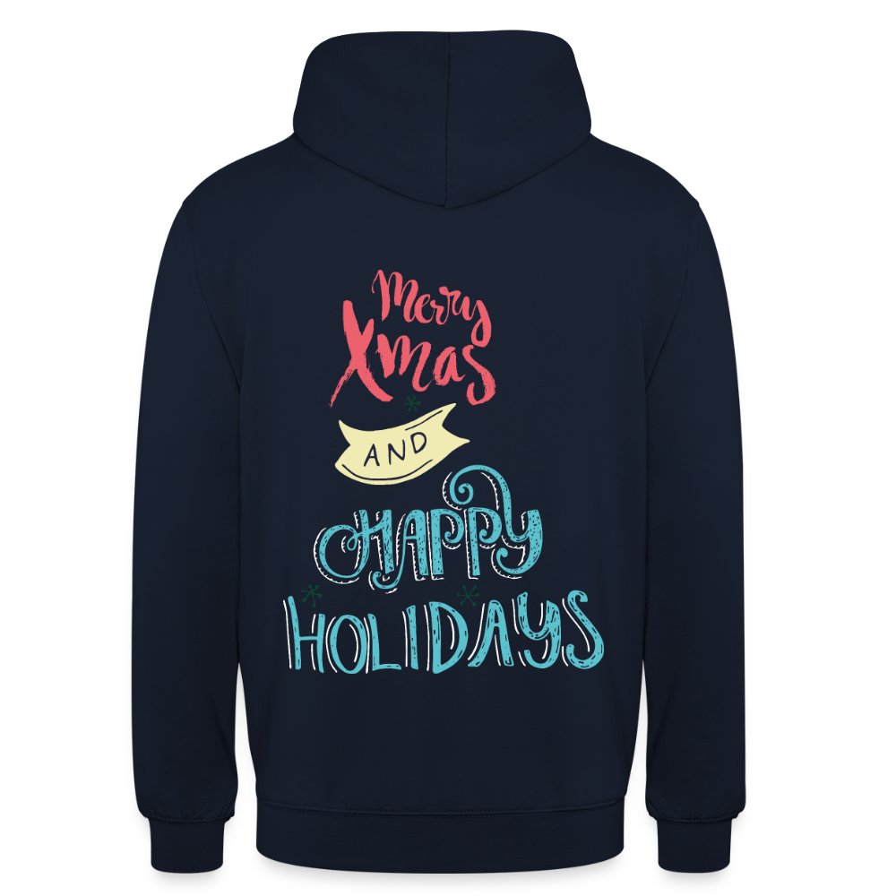 MerryChristmas Unisex Hoodie - navy
