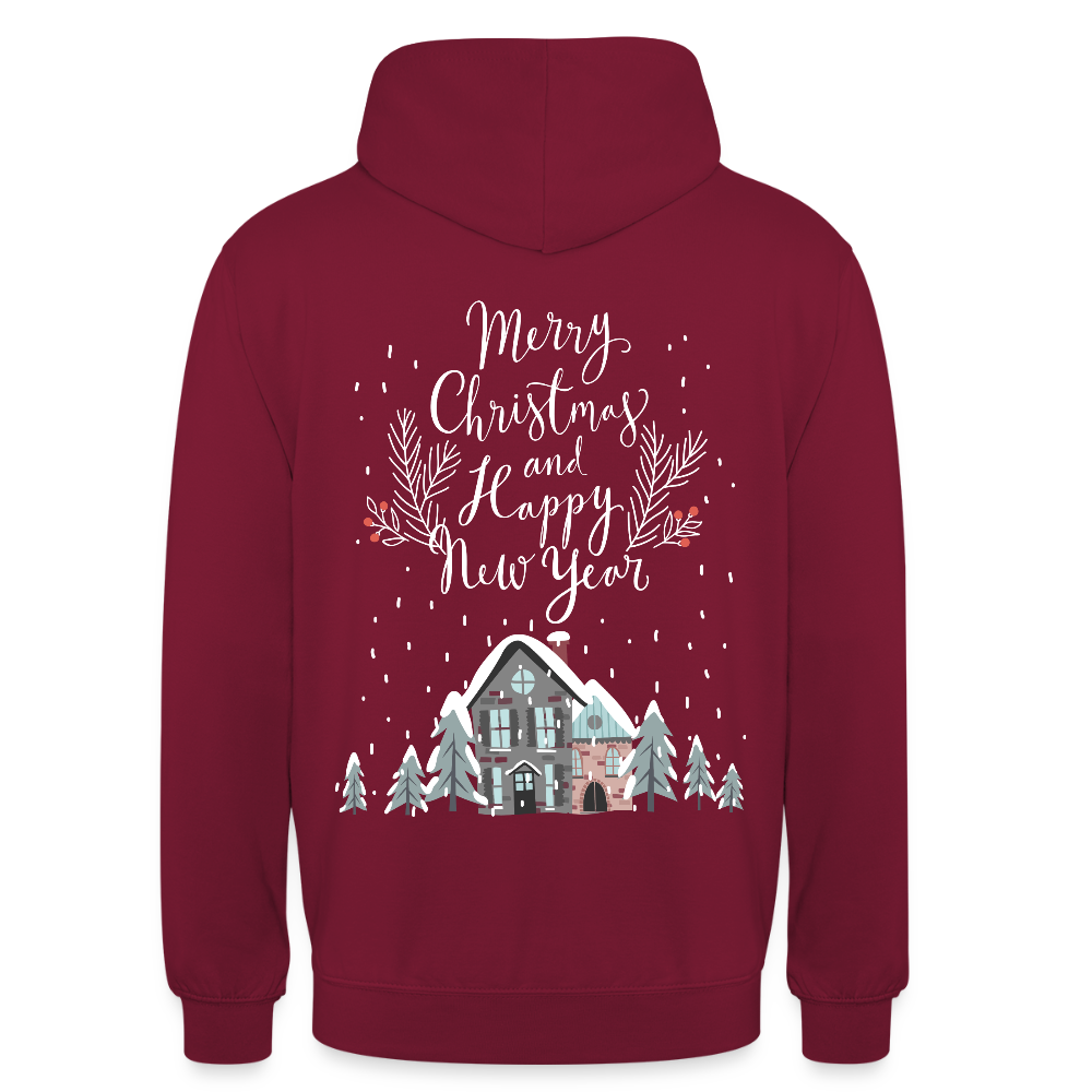 Christmas Quote Unisex Hoodie - bordeaux