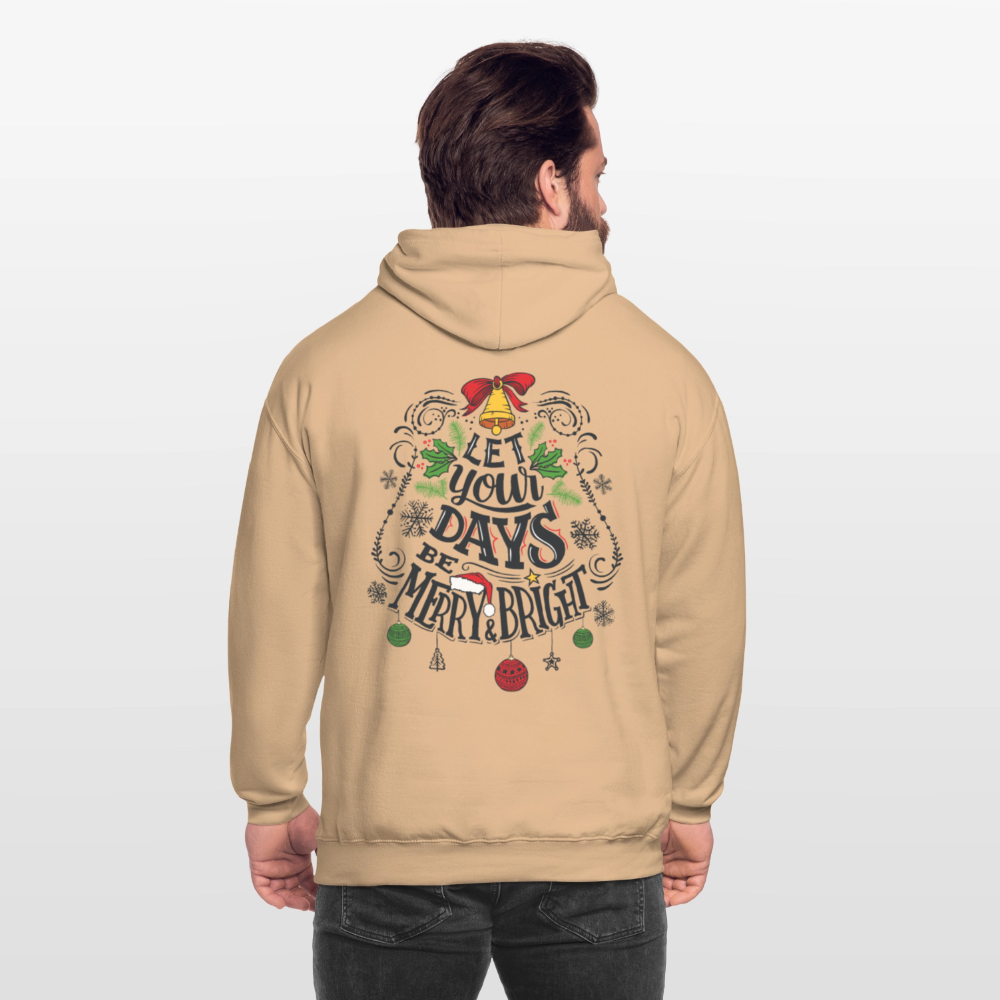 Let your days be merry and bright Unisex Hoodie - peach