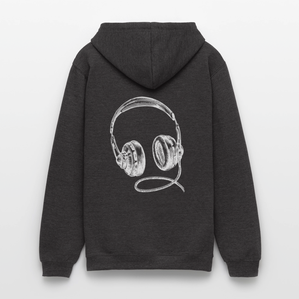 Headphones Unisex Hoodie - charcoal grey