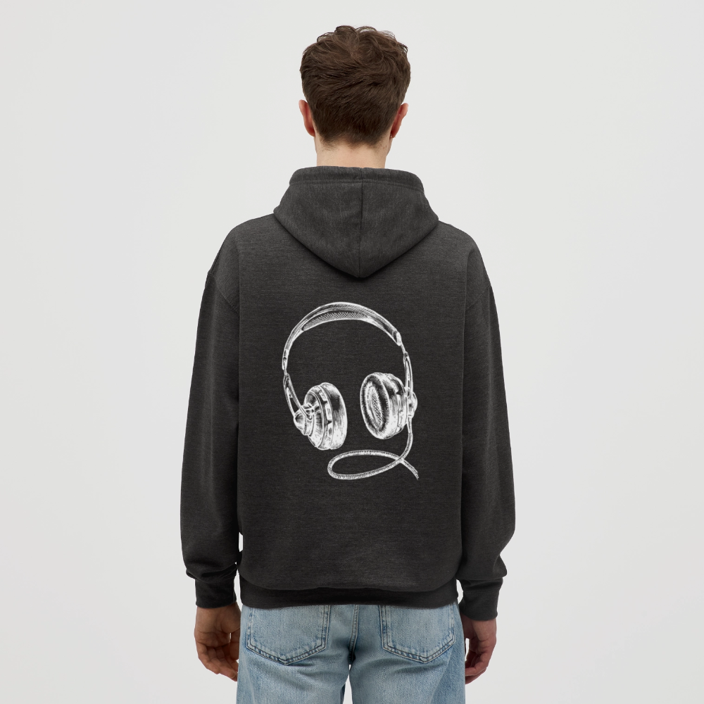 Headphones Unisex Hoodie - charcoal grey