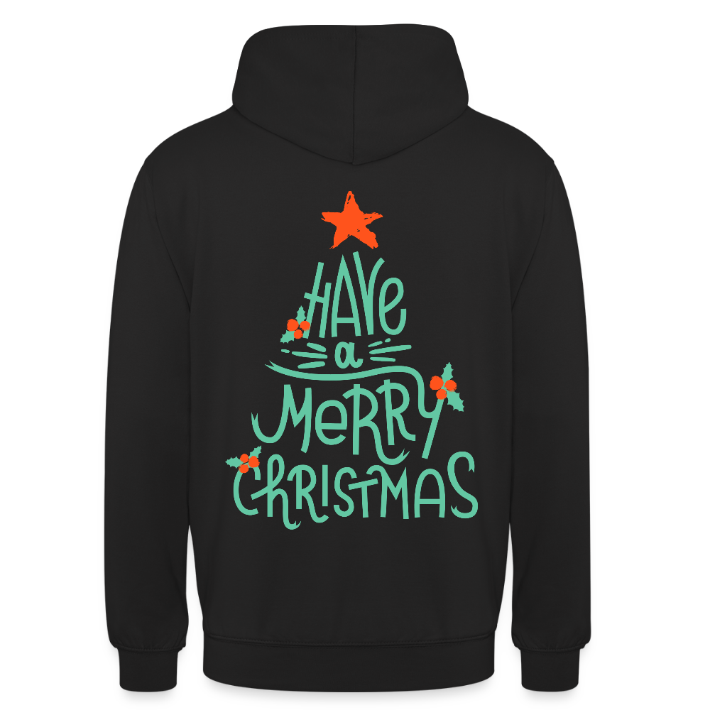 Merry christmas Unisex Hoodie - black