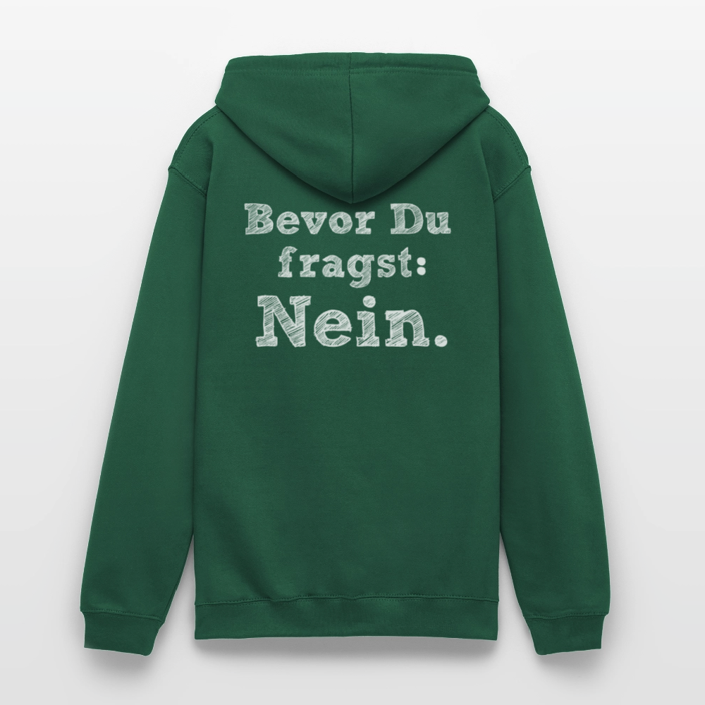 Before you ask Unisex Hoodie - bottle green