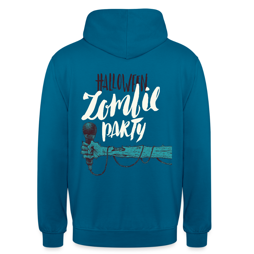 Halloween zombie party Unisex Hoodie - deep sea blue 