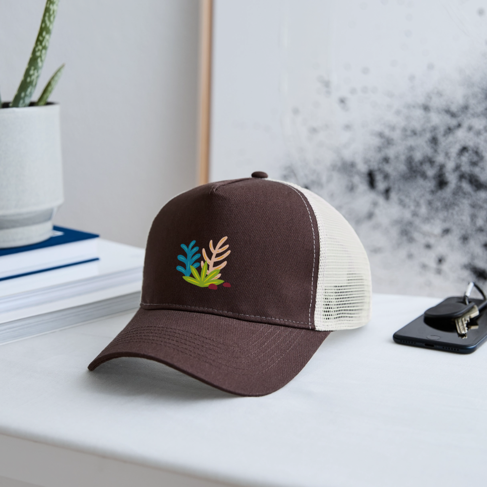 Plants Trucker Cap - brown/beige