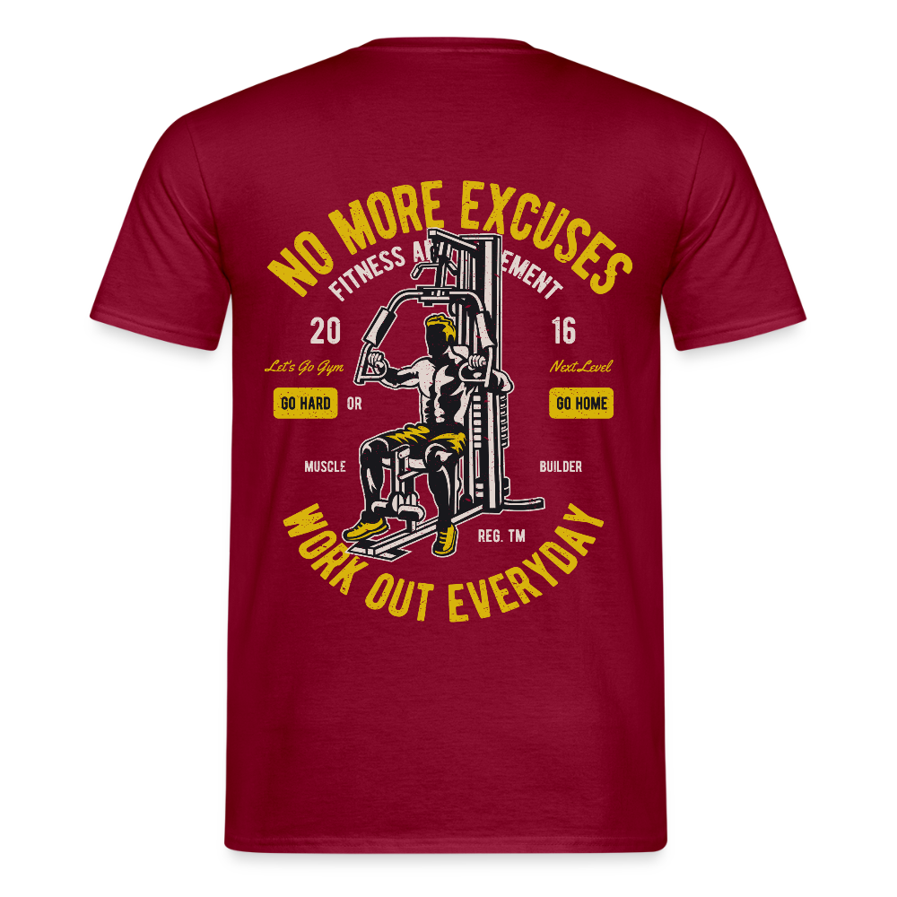 Work out everyday Men's T-Shirt - brick red