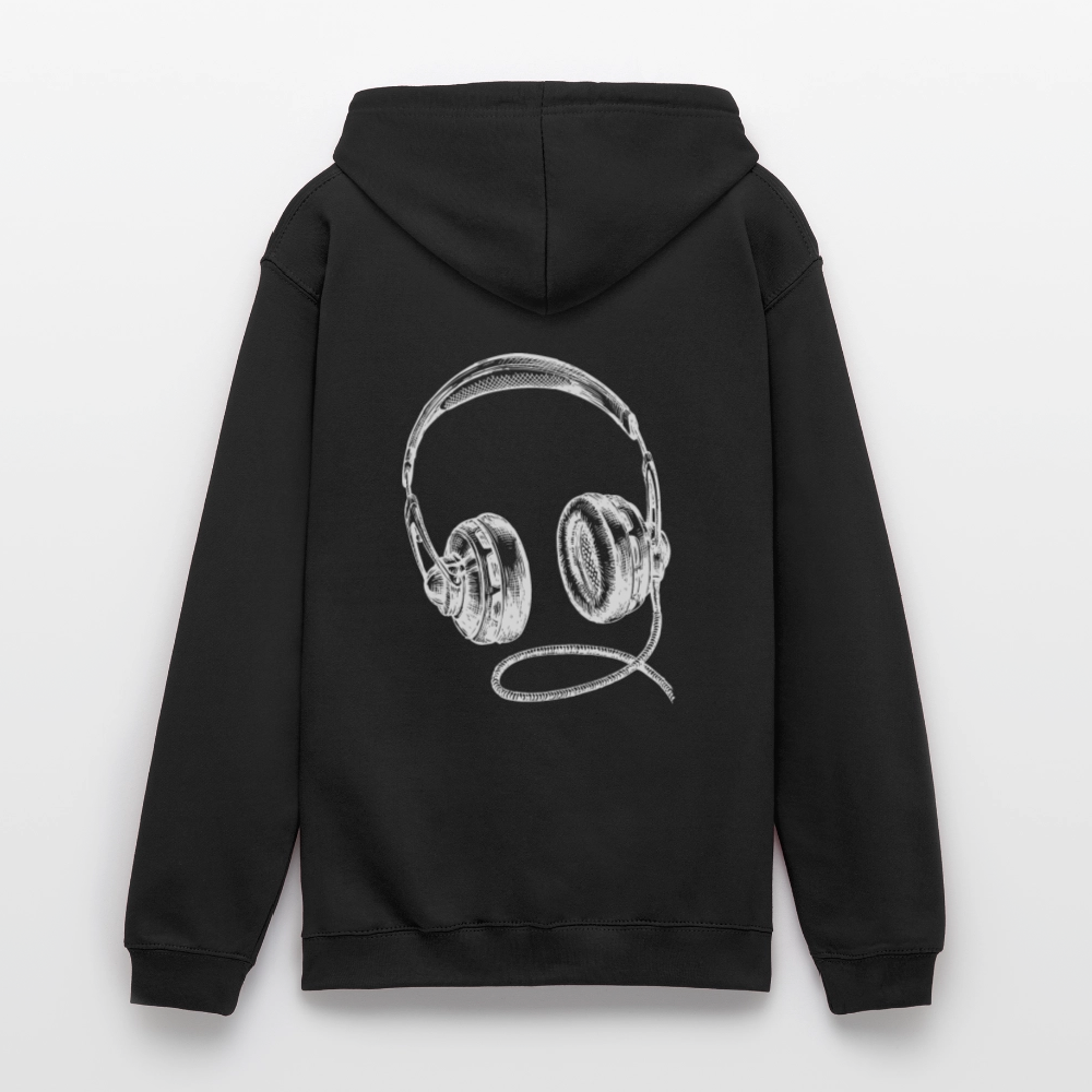 Headphones Unisex Hoodie - black