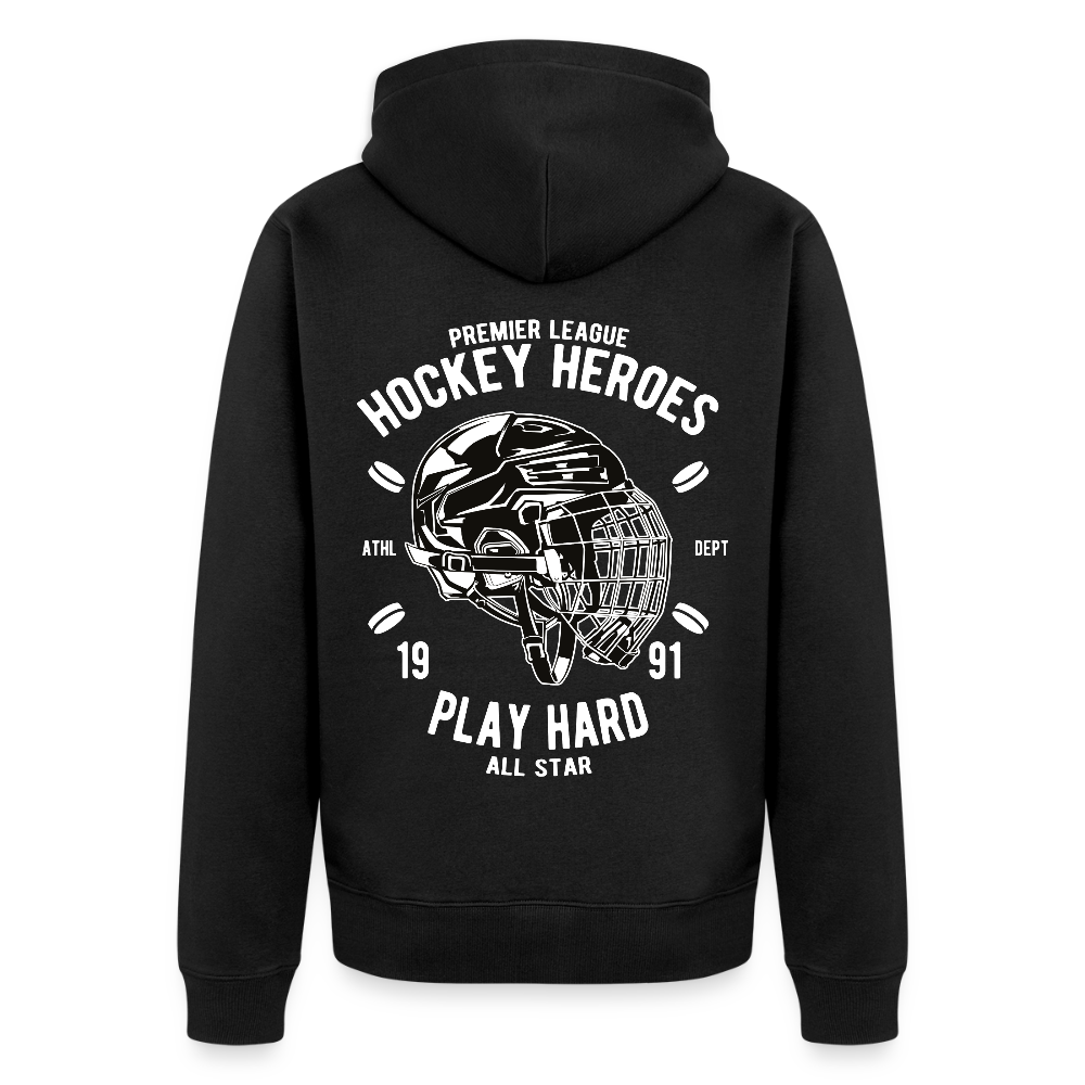 Hockey Heroes Men's Premium Hooded Jacket - black