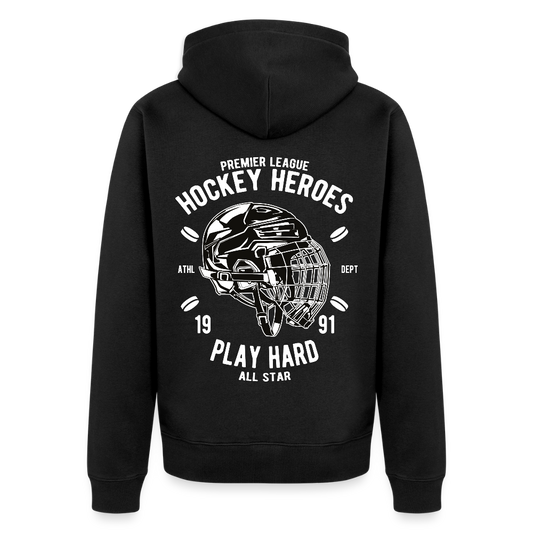 Hockey Heroes Men's Premium Hooded Jacket - black