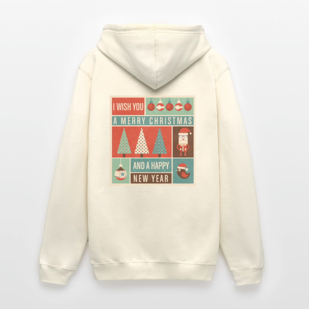 Merry Christmas & happy New Year Unisex Hoodie - vanilla