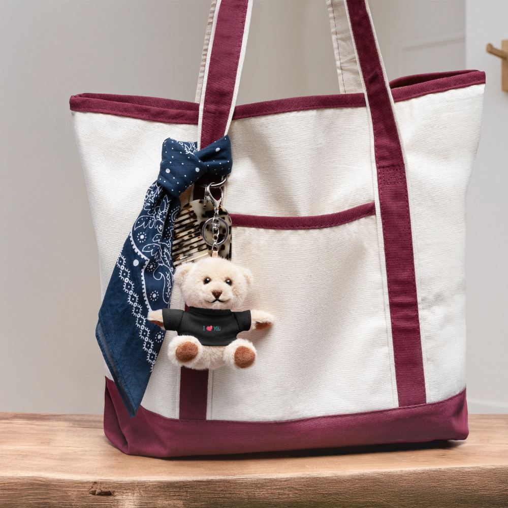 I love you Gift Plush keyring - black