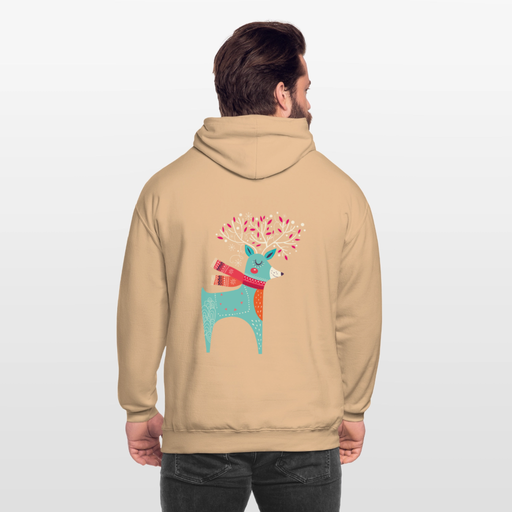 Reindeer Unisex Hoodie - peach