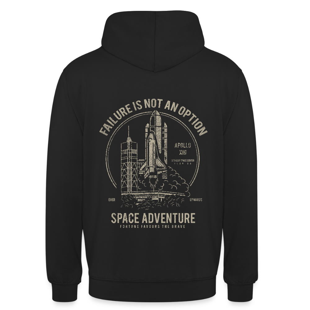 Space Adventure Unisex Hoodie - black