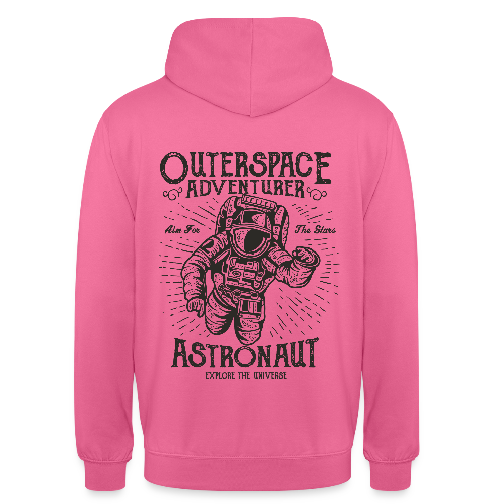 Astronaut Design Unisex Hoodie - pink