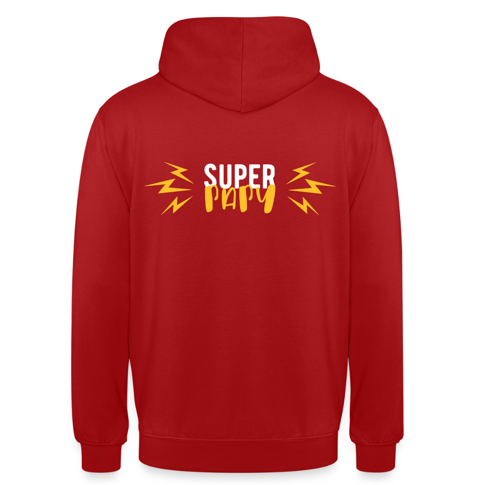 Super Papy 3 Unisex Hoodie - red