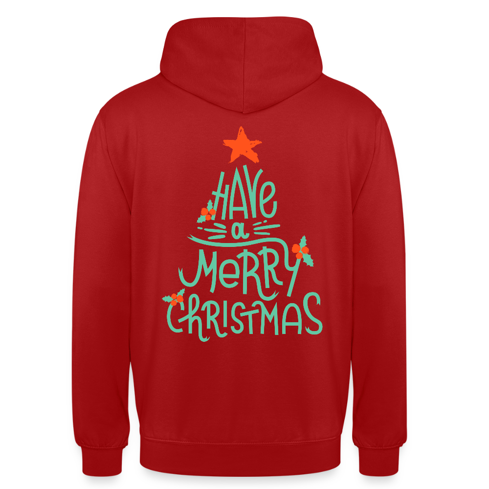 Merry christmas Unisex Hoodie - red