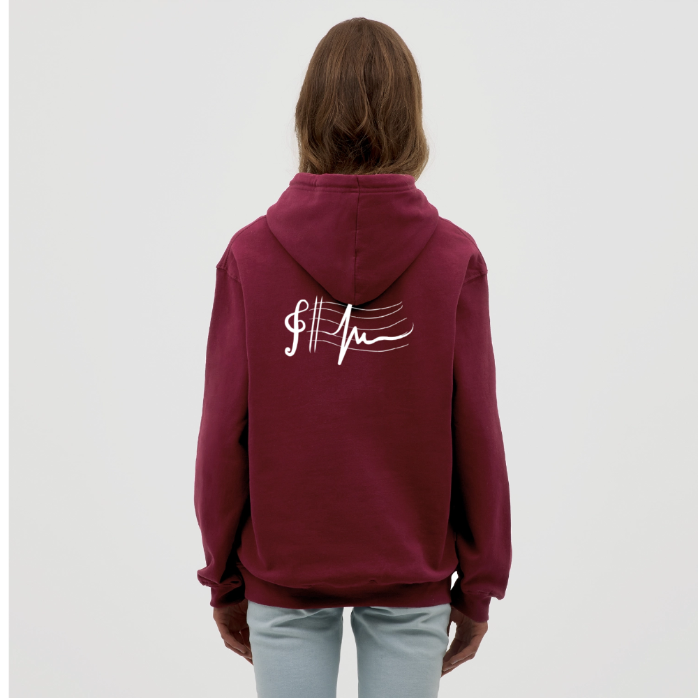 I love music Unisex Hoodie - bordeaux