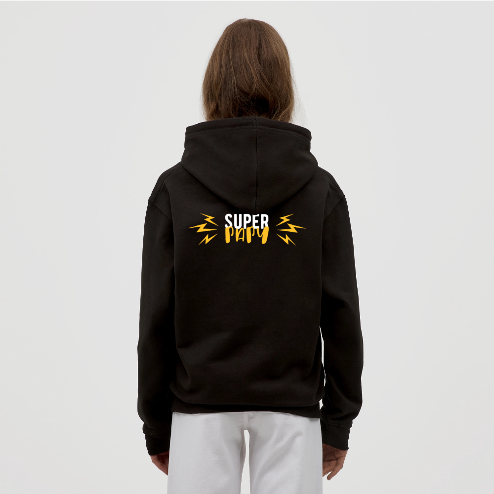 Super Papy 3 Unisex Hoodie - black