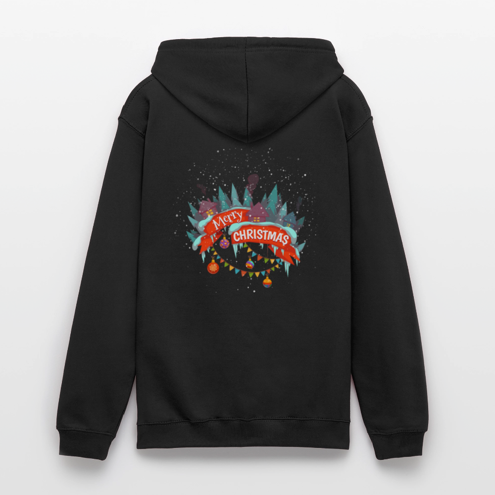 Merry Christmas Unisex Hoodie - black