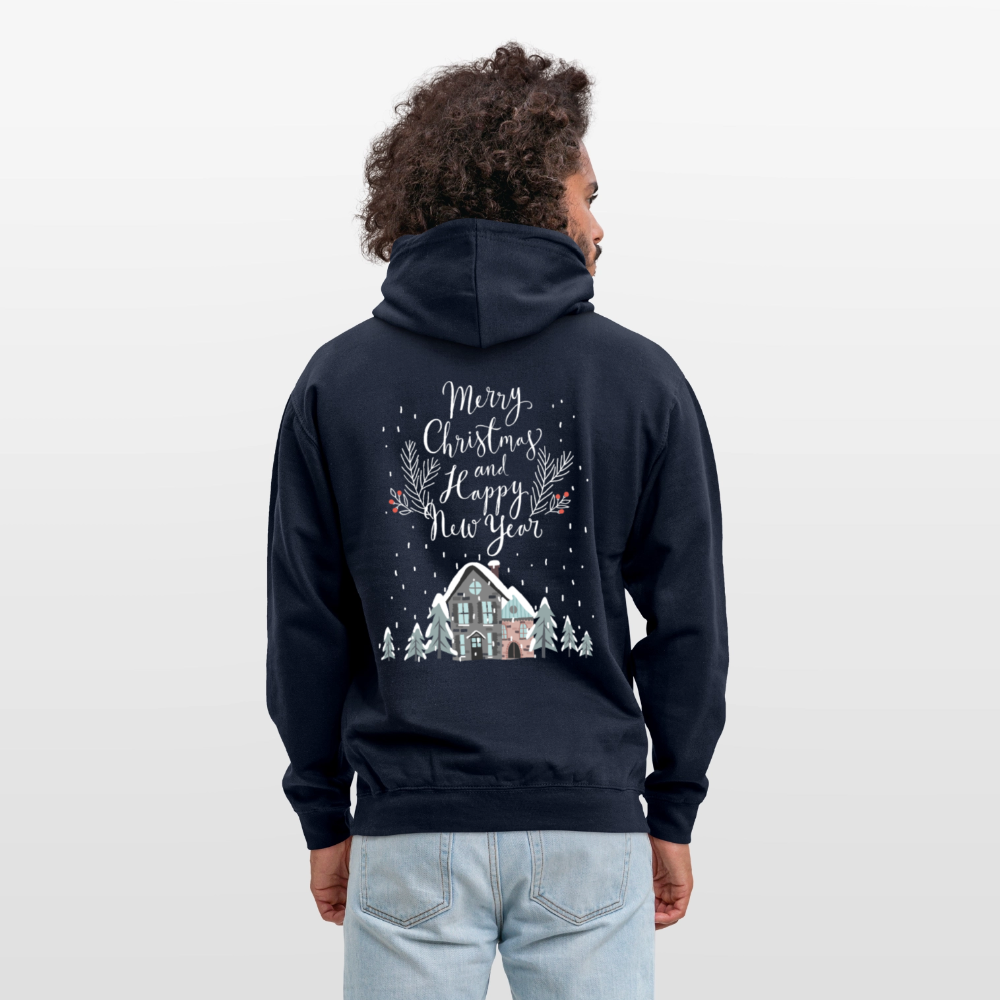 Christmas Quote Unisex Hoodie - navy