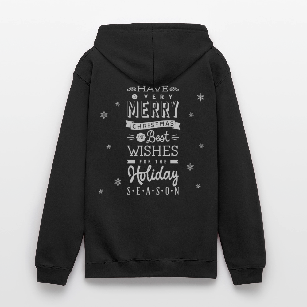 Merry Christmas Unisex Hoodie - black
