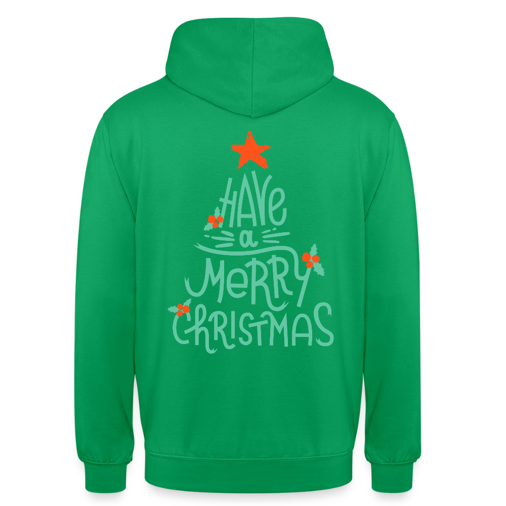 Merry christmas Unisex Hoodie - kelly green