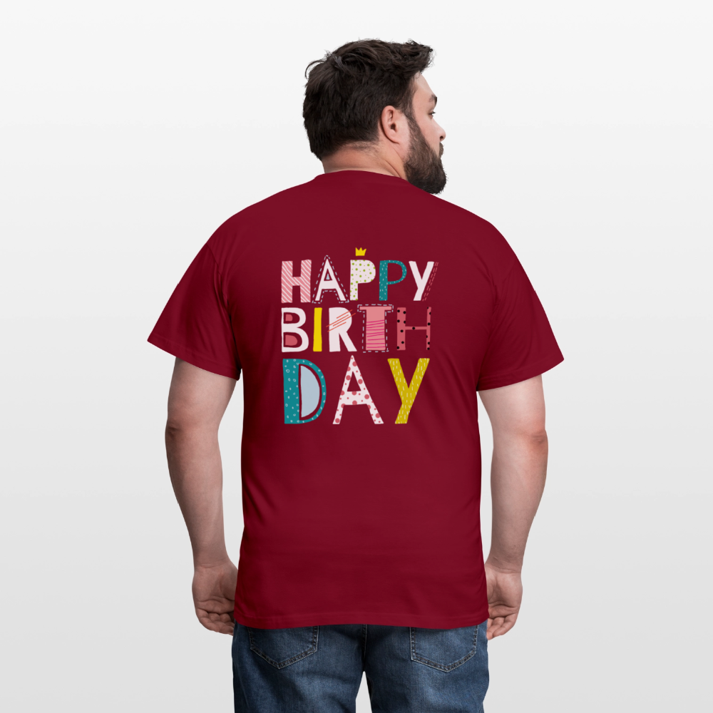 Happy birthday Men's T-Shirt - brick red