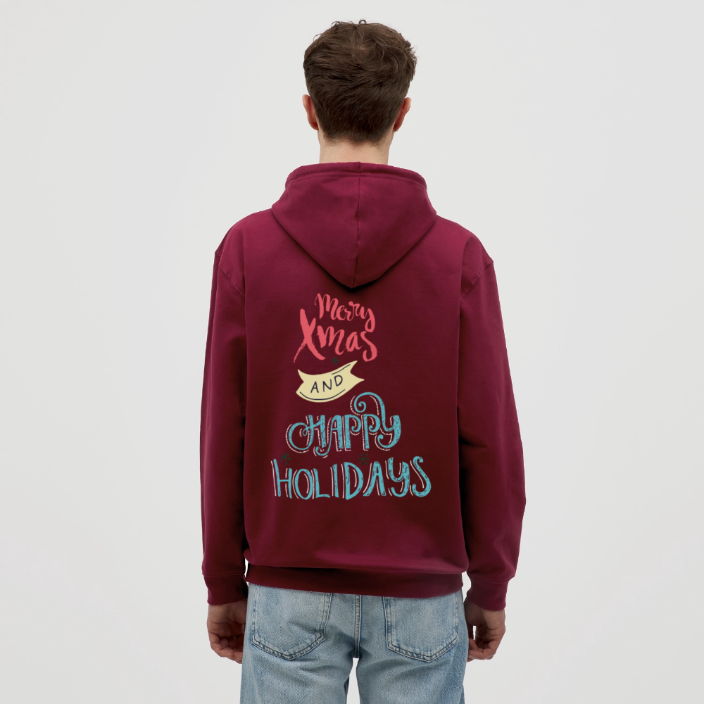 MerryChristmas Unisex Hoodie - bordeaux