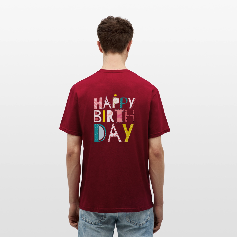 Happy birthday Men's T-Shirt - brick red