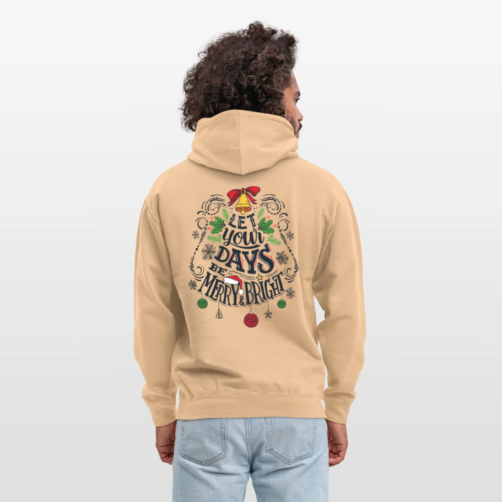 Let your days be merry and bright Unisex Hoodie - peach