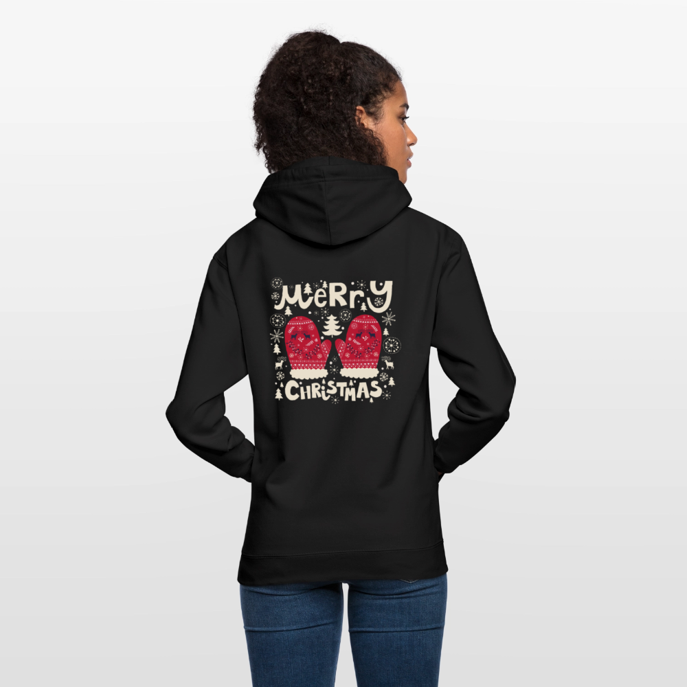 Merry christmas gloves Unisex Hoodie - black