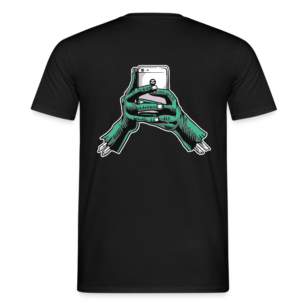 zombie phone Men's T-Shirt - black