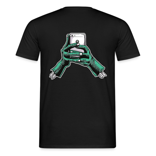 zombie phone Men's T-Shirt - black