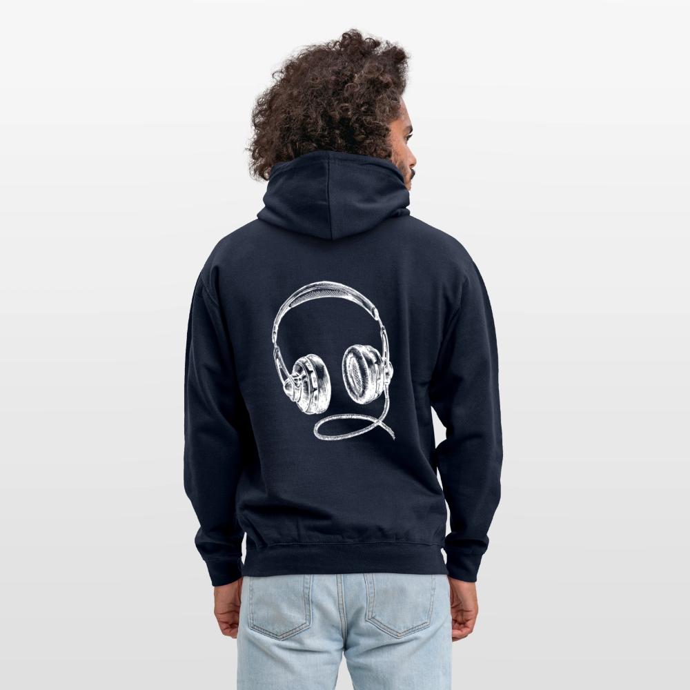 Headphones Unisex Hoodie - navy