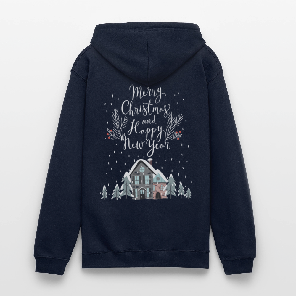 Christmas Quote Unisex Hoodie - navy