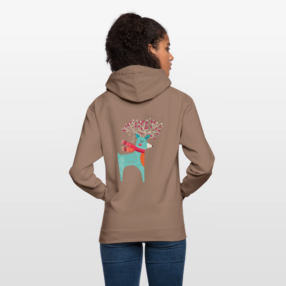 Reindeer Unisex Hoodie - mocha