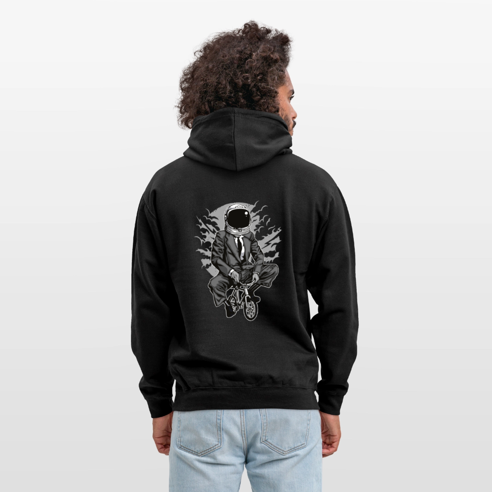 Bike to the moon Unisex Hoodie - black