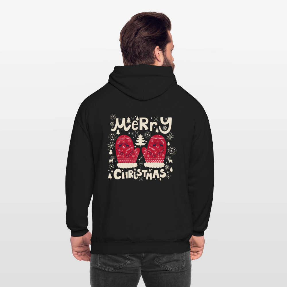 Merry christmas gloves Unisex Hoodie - black