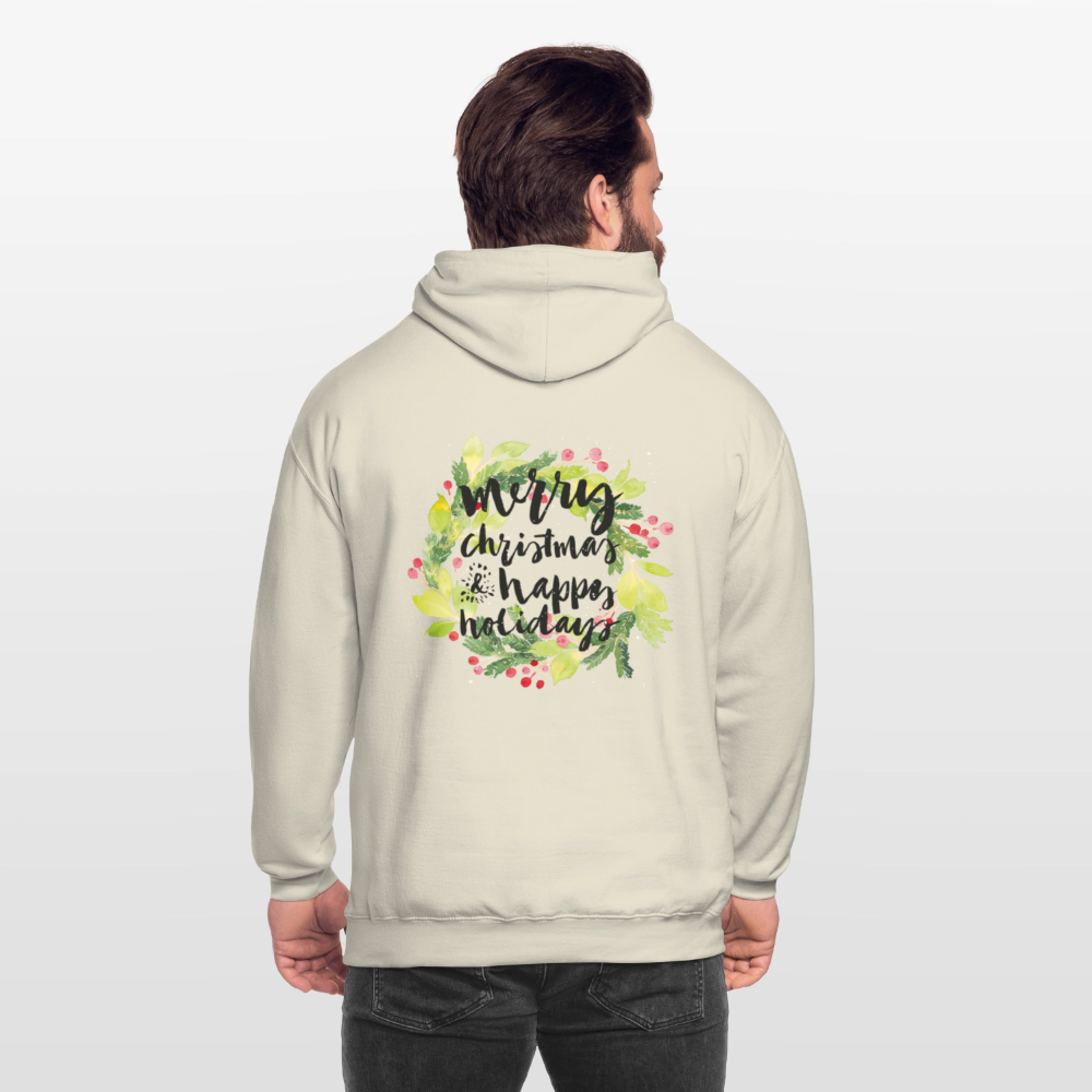 Merry christmas and happy holidays Unisex Hoodie - vanilla